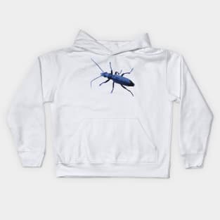 Blue Beetle Wharf Borer Kids Hoodie